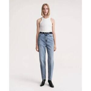 Toteme Tapered Leg Denim Jean in Worn Blue 25